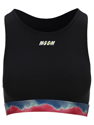 Shop Msgm Top In Black