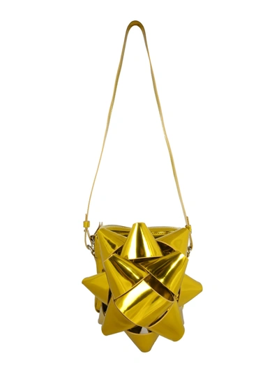 Shop Mm6 Maison Margiela Bag With Bow In Giallo