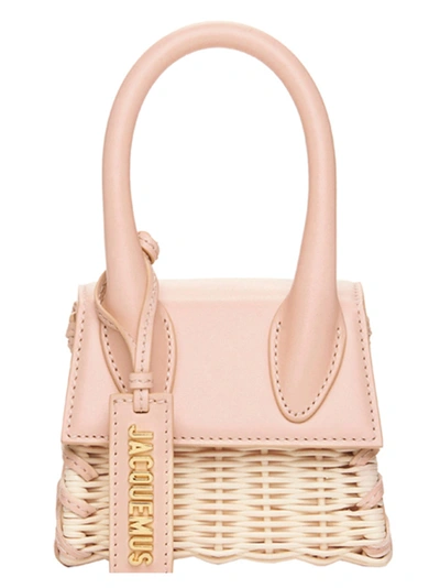 Shop Jacquemus Le Chiquito Bag In Beige