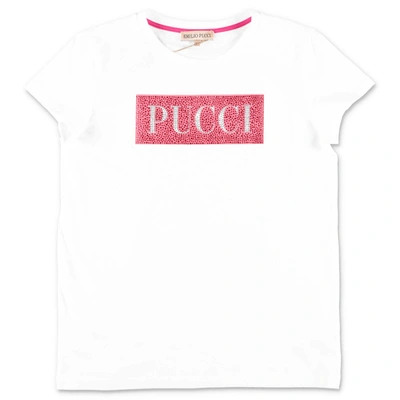 Shop Emilio Pucci T-shirt In Bianco