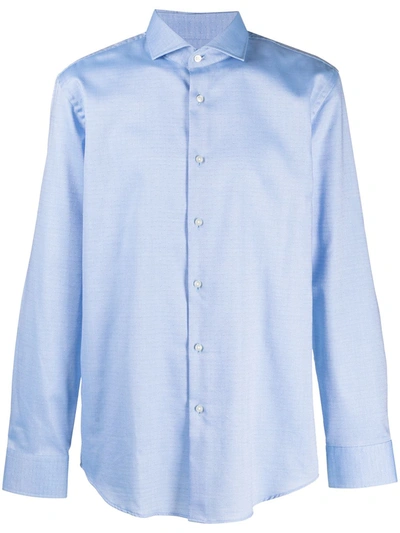 Shop Hugo Boss Classic Tailored Shirt In Blue