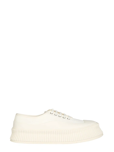 Shop Jil Sander Low Sneakers In Beige