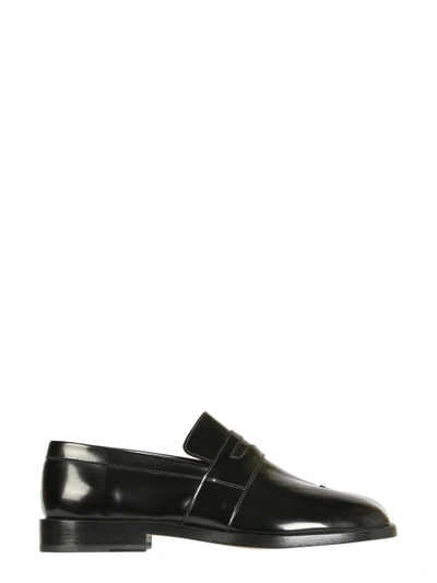 Shop Maison Margiela Tabi Loafers In Black