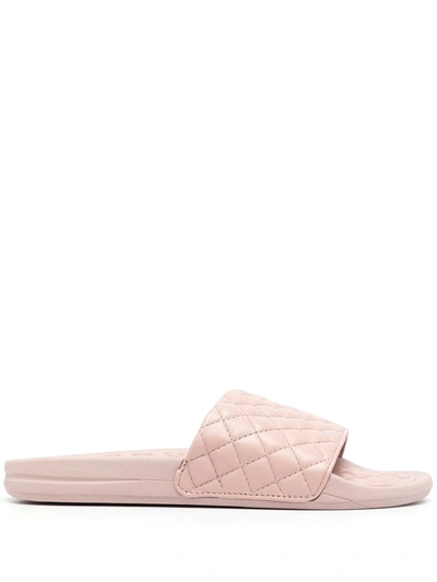 Shop Apl Athletic Propulsion Labs Lusso Quilted Slides In Pink