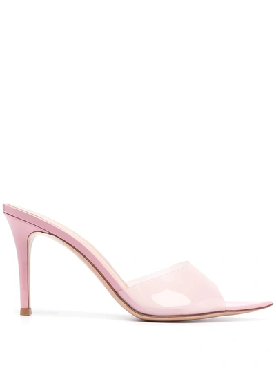 Shop Gianvito Rossi Pointed Toe Mules In Pink