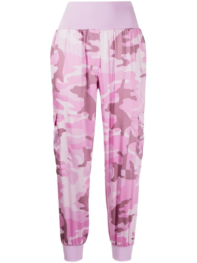 Shop Cinq À Sept Giles Camouflage-print Joggers In Pink