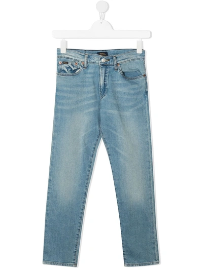 Shop Ralph Lauren Sullivan Slim-fit Stretch Jeans In Blue