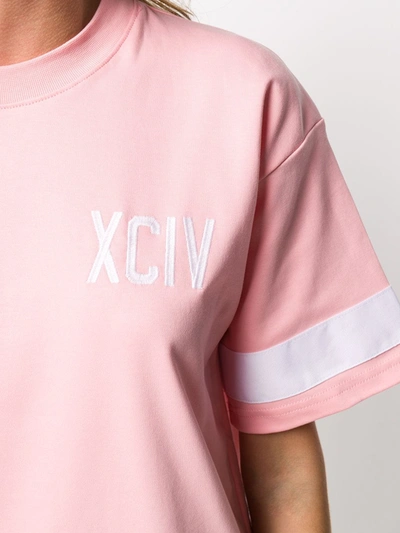 Shop Gcds Logo T-shirt Dress In Pink