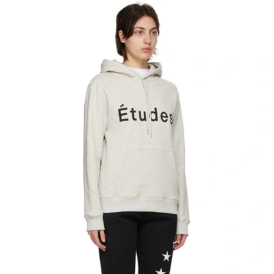 Shop Etudes Studio Grey Klein Hoodie In Heather Grey