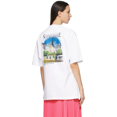 Shop Balenciaga White Sacré Coeur T-shirt In 9000 White