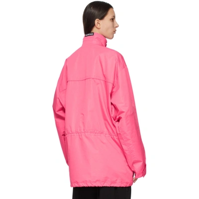 Balenciaga Maxi Pockets Parka Fuchsia In Pink | ModeSens