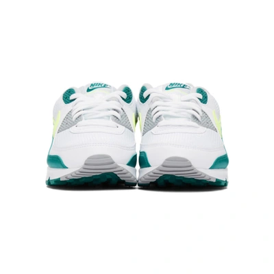 Shop Nike White & Green Air Max Iii Sneakers In White/lime
