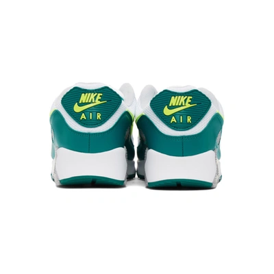 Shop Nike White & Green Air Max Iii Sneakers In White/lime