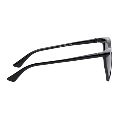 Shop Balenciaga Black Extreme Rim Cat-eye Sunglasses In 001 Black