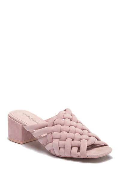 Shop Kelsi Dagger Brooklyn Sky Dress Woven Mule Sandal In Pale Pink