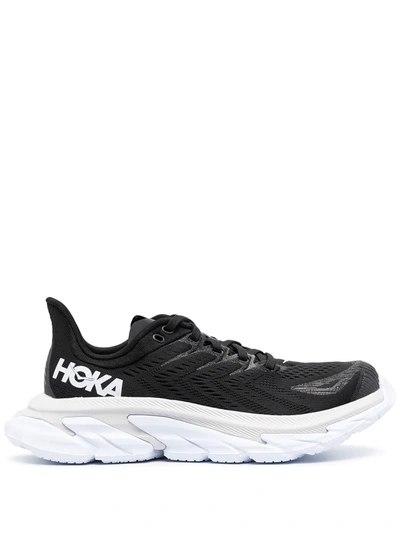 Shop Hoka One One Clifton Edge Chunky Sneakers In Black