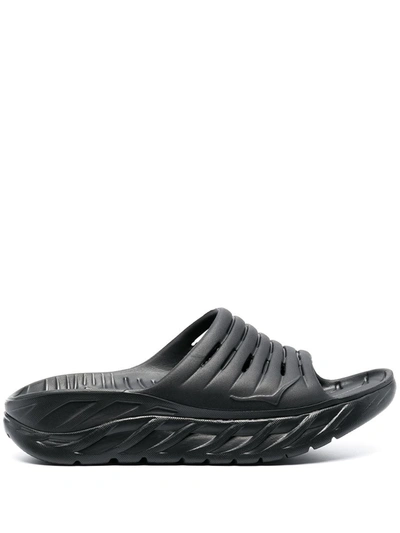 Shop Hoka One One Ora Recovery Slide 2 Slides In Black