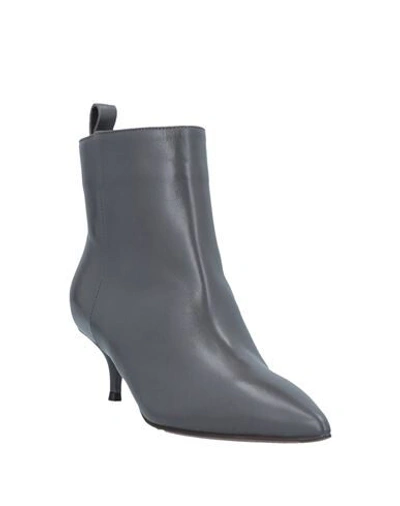 Shop L'autre Chose L' Autre Chose Woman Ankle Boots Steel Grey Size 6 Soft Leather