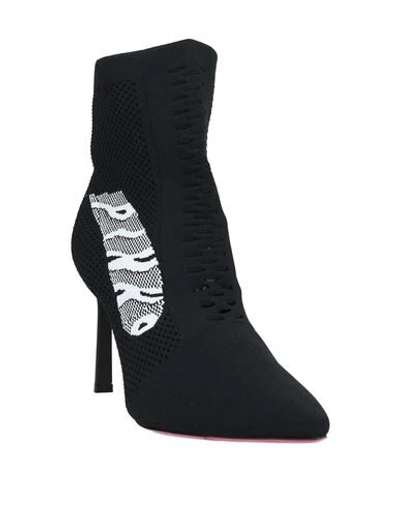Shop Pinko Woman Ankle Boots Black Size 8 Textile Fibers