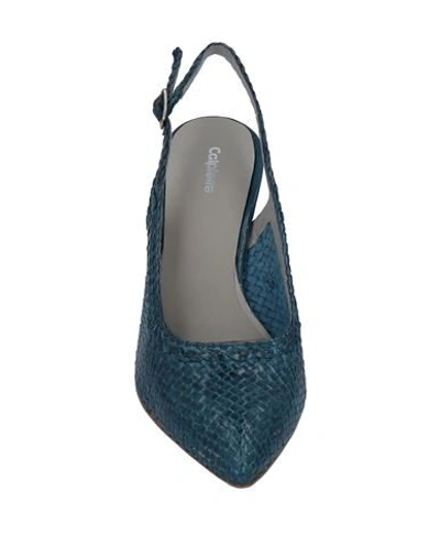 Shop Calpierre Pumps In Deep Jade