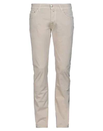 Shop Jacob Cohёn Man Pants Beige Size 31 Cotton, Elastane