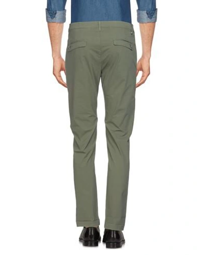 Shop Grey Daniele Alessandrini Man Pants Military Green Size 31 Cotton, Elastane