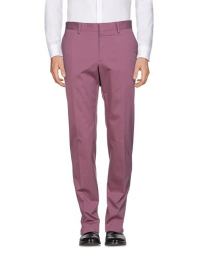 Shop Ermenegildo Zegna Zegna Man Pants Garnet Size 38 Cotton, Elastane In Red