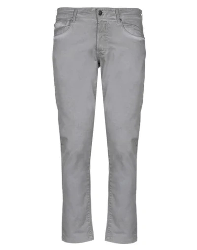 Shop The.nim The. Nim Man Pants Grey Size 32 Cotton, Elastane