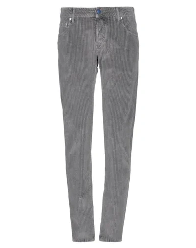 Shop Jacob Cohёn Casual Pants In Grey