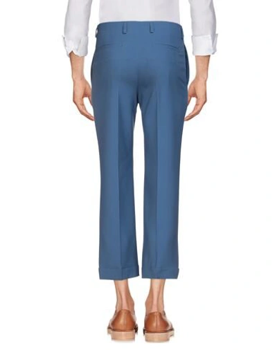 Shop Givenchy Man Pants Azure Size 36 Wool In Blue