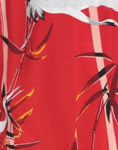 Buscemi Bamboo Print Swim Shorts In Red