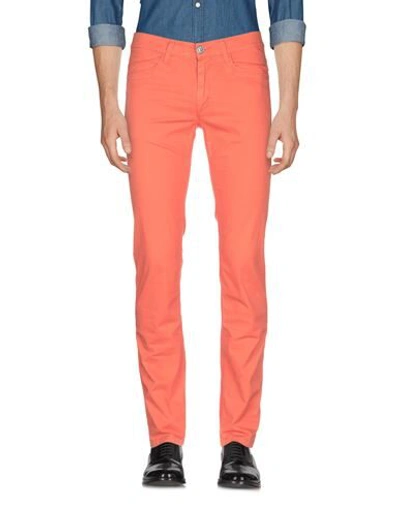 Shop Dirk Bikkembergs Casual Pants In Orange