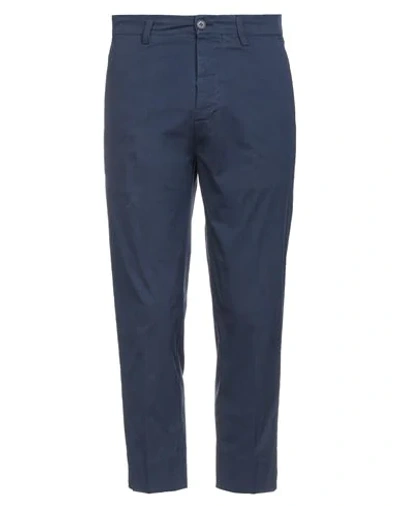 Shop Haikure Man Pants Midnight Blue Size 35 Cotton, Elastane