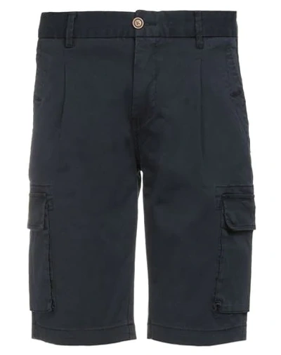 Shop Markup Man Shorts & Bermuda Shorts Midnight Blue Size 26 Cotton, Elastane