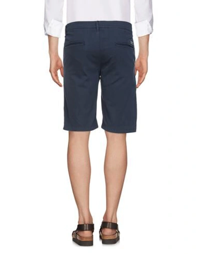 Guess Man Shorts & Bermuda Shorts Midnight Blue Size 28 Cotton, Linen, Elastane In Blue