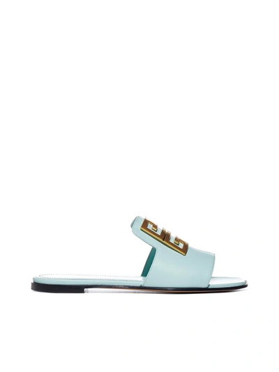 Shop Givenchy Sandals In Acqua Marine