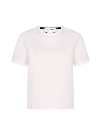Shop Thom Browne T-shirt In Lt Pink