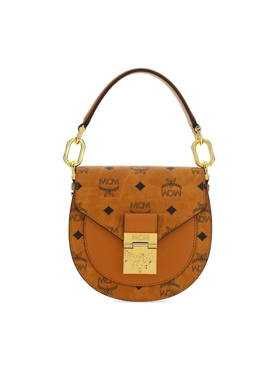 Shop Mcm Patricia Mini Shoulder Bag In Brown