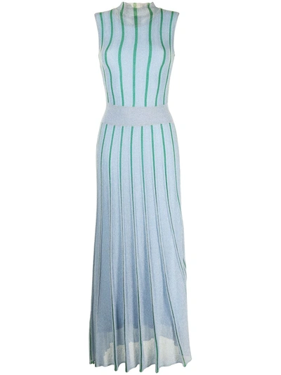 Shop Rachel Gilbert Julian Stripe-print Dress In Blue