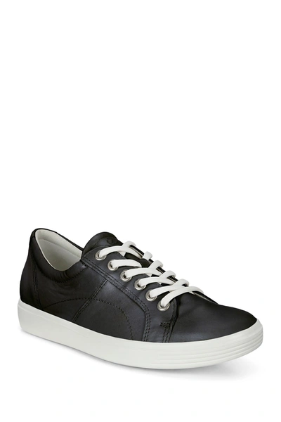 Shop Ecco Soft Sneaker In 01001black