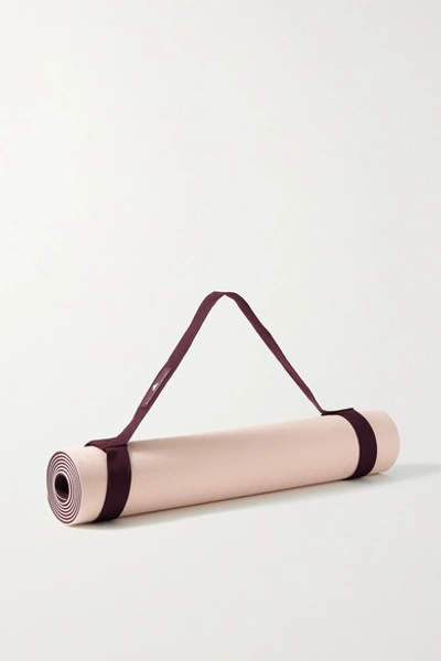 Shop Adidas By Stella Mccartney Debossed Rubber Yoga Mat In Pastel Pink