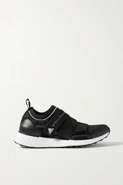 Shop Adidas By Stella Mccartney Ultraboost X Rubber-trimmed Primeblue Sneakers In Black