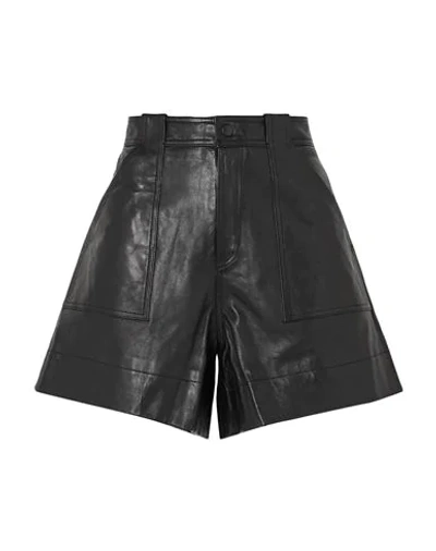 Shop Ganni Shorts & Bermuda Shorts In Black