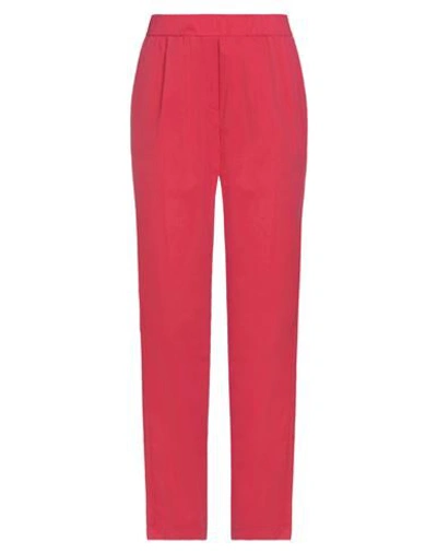 Shop Anna Seravalli Pants In Red
