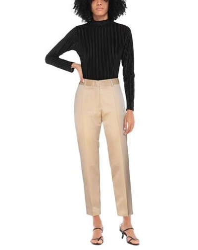 Shop Brian Dales Woman Pants Beige Size 8 Acetate, Polyester, Polyamide