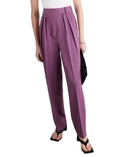 Shop Ambush Woman Pants Light Purple Size 3 Wool