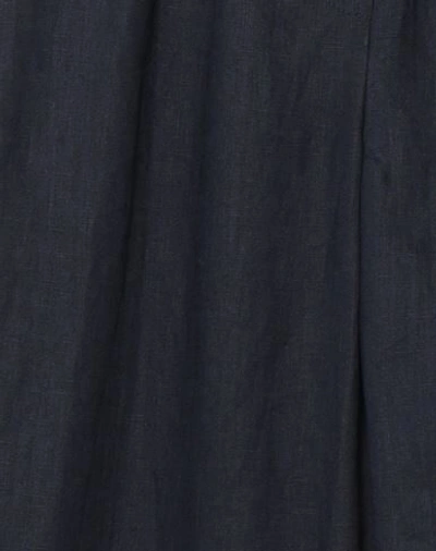 Shop Emporio Armani Woman Pants Midnight Blue Size 14 Linen