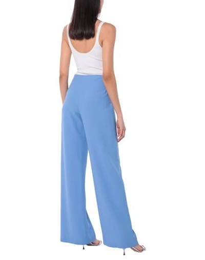Shop Botondi Milano Botondi Couture Woman Pants Pastel Blue Size 6 Viscose, Acetate