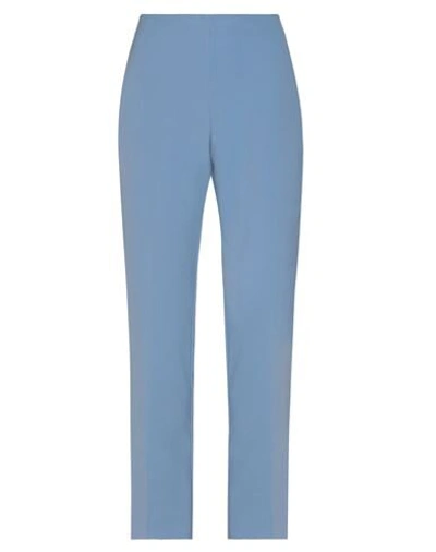 Shop Sandro Ferrone Woman Pants Sky Blue Size 4 Polyester, Elastane
