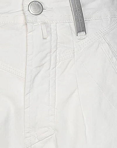 Shop High Woman Pants White Size 6 Cotton, Elastane